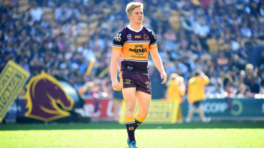 Tom Deardon at Suncorp Stadium on Sunday. 