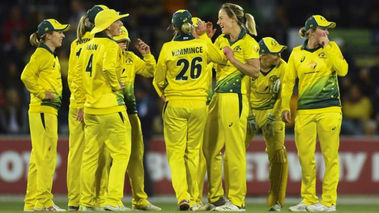 Golden girls: Australia has comfortably dispatched with Pakistan.