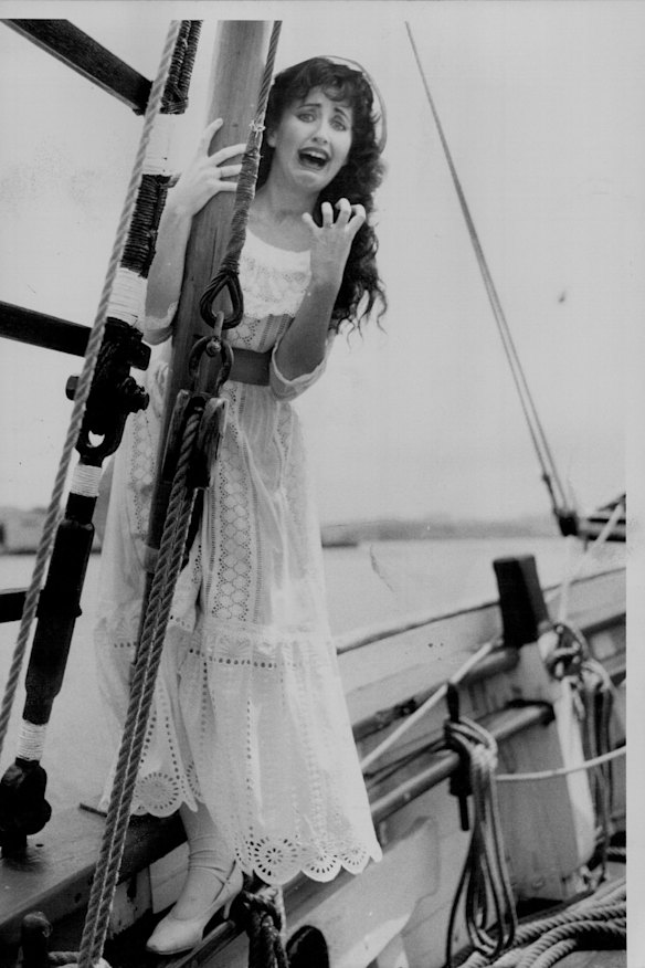 Marina Prior, pictured in 1984, as Mabel.