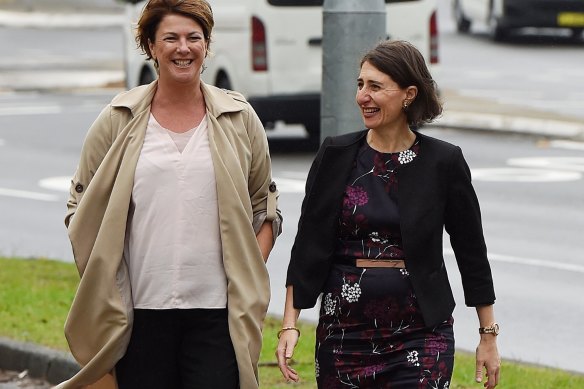 Roads Minister Melinda Pavey and Premier Gladys Berejiklian. 