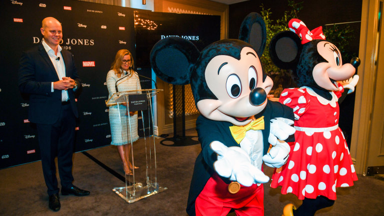 Disney characters add some magic to David Jones stores