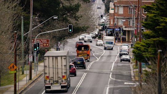 The upgrade of the Great Western Highway iss designed to improve safety and remove congestion from Blue Mountains towns such as Blackheath.
