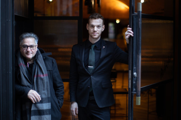 The doors are back open at Arlechin, Guy Grossi’s laneway bar, now led by  bar manager Russell Branford (right). 