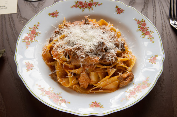 The lamb ragu on Bar Brillo’s pasta uses a Mellini family recipe.