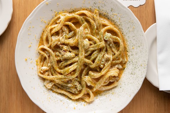 Moreton Bay bug pasta.