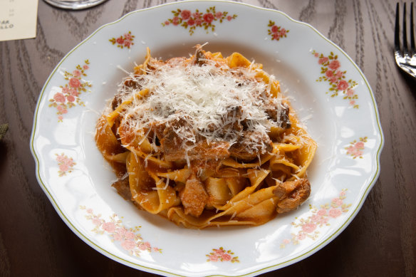 The lamb ragu on Bar Brillo’s pasta uses a Mellini family recipe.