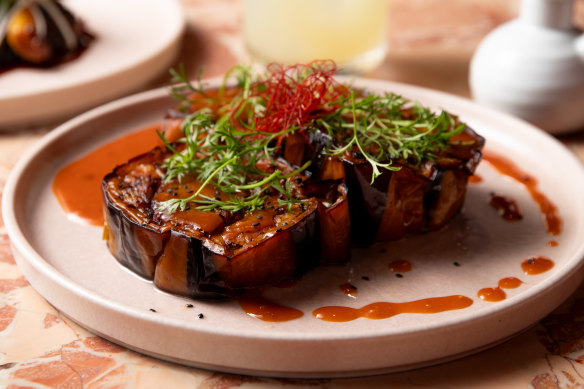 Ssamjang eggplant: so light and moussey, it’s like eating a pillow.