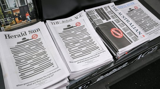 Newspaper front pages across all papers on Monday.