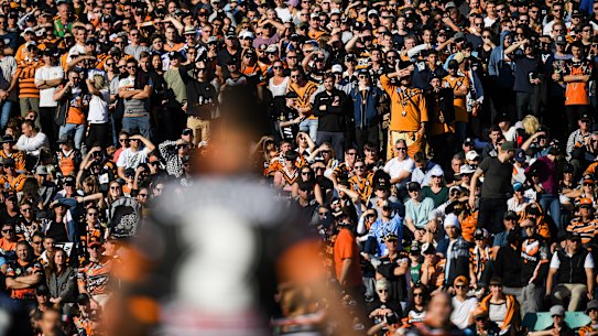Hallowed ground: A big crowd turned out at Liechhardt Oval for Robbie Farah's 250th game.