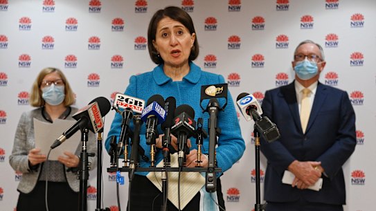 NSW Chief Health Officer Kerry Chant and Premier Gladys Berejiklian defended the decision to have some Westfield shoppers test without mandatory isolation.