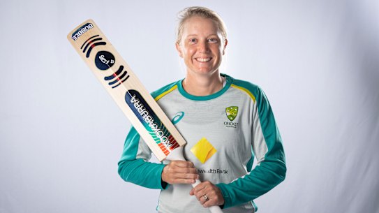 Australian cricketer Alyssa Healy, one of the stalwarts of the team as it prepares for the World Cup in New Zealand.