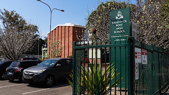 Randwick Boys High School. September 20, 2023. Photo: Rhett Wyman / SMH .