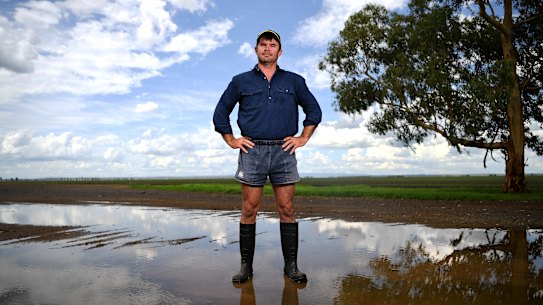 It finally rains on David Buckley's property near Dalby Queensland.