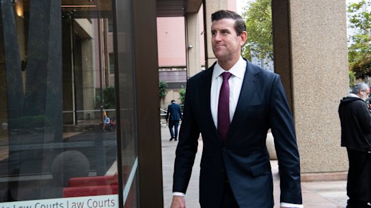 Ben Roberts-Smith outside the Federal Court earlier this year.