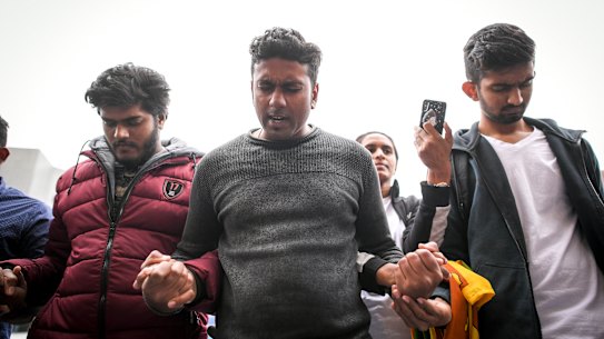 Prayers at St Paul's Cathedral on Monday.