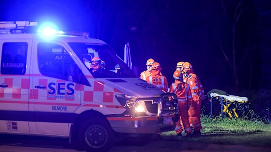 Scene at the derailment