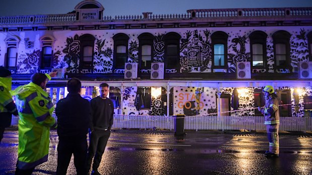 The Stay Gold Melbourne music venue on Wednesday night. 