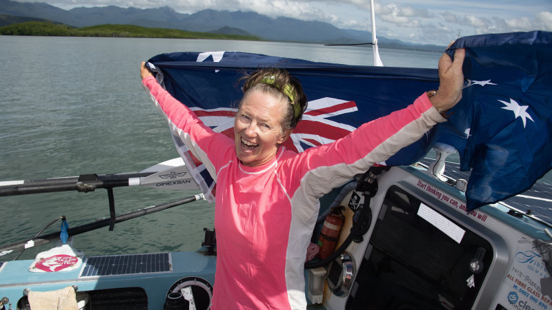 Australian Michelle Lee becomes first woman to row solo across the