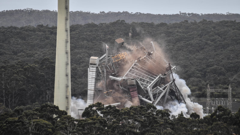 Alcoa Good Times >> Explosives bring down Anglesea Alcoa plant at last Alcoa Good Times >> Explosives bring down Anglesea Alcoa plant at last