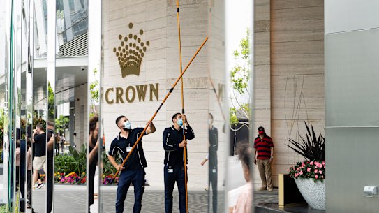 Crown Sydney opened on Monday but the casino is yet to start operating.