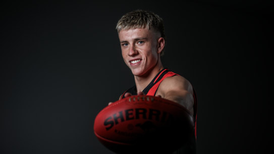 Essendon’s Nate Caddy.