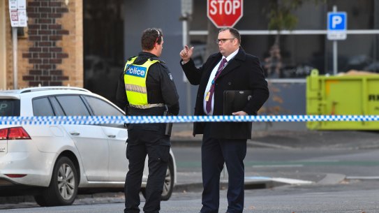 Police have closed Lygon Street after an early morning shooting.