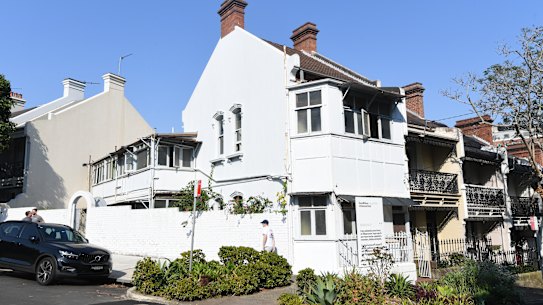 The Paddington home that went to auction on Saturday. 