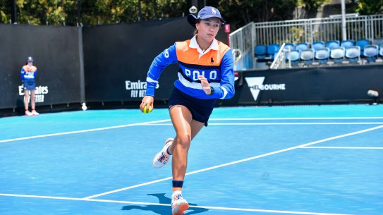 Ball kid Macy Peterson honed her skills for this year’s Australian Open using tech startup EdApp. 