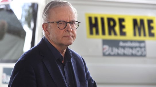 Labor leader Anthony Albanese claimed underdog status at the onset of the federal election campaign on Saturday.