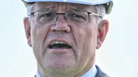 Prime Minister Scott Morrison campaigning in western Sydney.