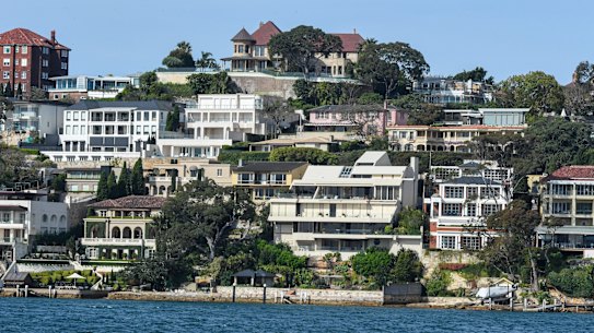 The exclusive suburb of Point Piper.