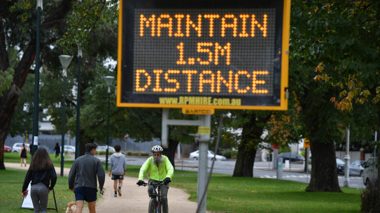 Melburnians must exercise in their local neighbourhood or risk a fine.