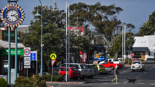 A’Beckett street, Inverloch in regional Victoria. 