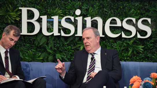 Nine chairman Peter Costello speaks to The Australian Financial Review’s John Kehoe.