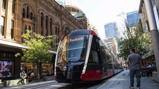Travel times on Sydney's new light rail will speed up by around five minutes, according to Transport for NSW.