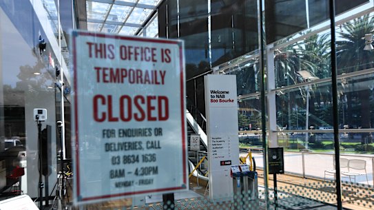 The office sector was hard hit by COVID.