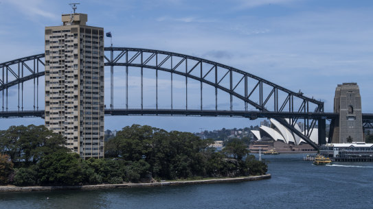 Blues Point Tower at McMahons Point.