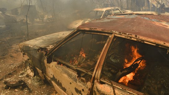 Homes and property were destroyed in Hillville.
