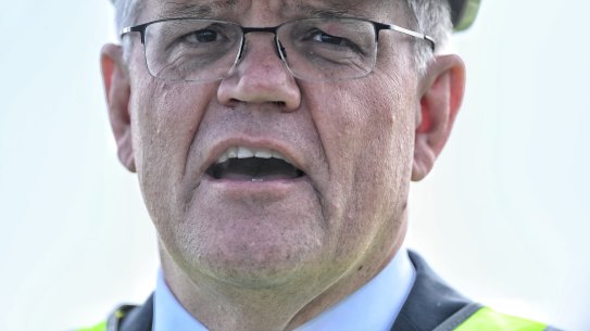 Prime Minister Scott Morrison campaigning in western Sydney 