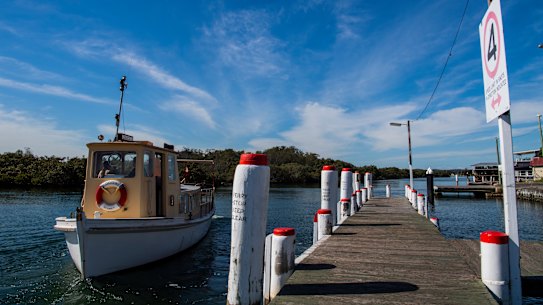 A ferry on the picturesque Brisbane Waters, in the Central Coast’s Woy Woy.