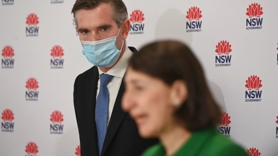 Treasurer Dominic Perrottet is the frontrunner to replace Gladys Berejiklian as premier. 