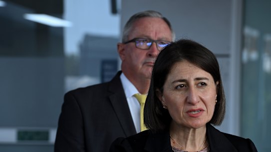 NSW Premier Gladys Berejiklian and Health Minister Brad Hazzard.