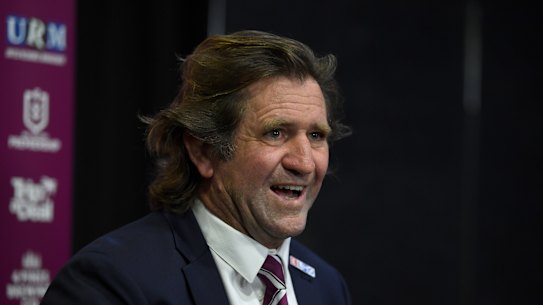 Sea Eagles coach Des Hasler is frustrated with the officials.