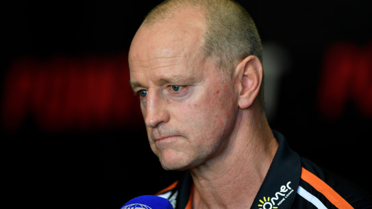 Sacked Wests Tigers coach Michael Maguire.