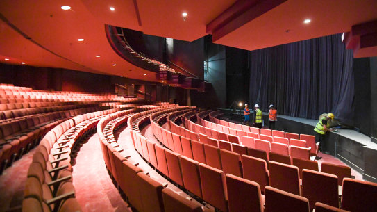 Inside the refurbished Theatre Royal.