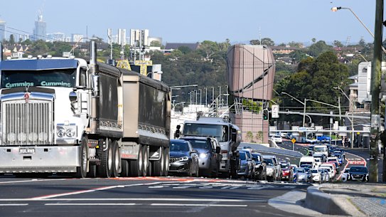 A stretch of Victoria Road through Drummoyne, Balmain and Rozelle has been worst-affected by the opening of the interchange.