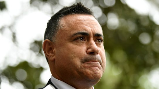 'Once he gets elected': Barilaro's Wagga byelection prediction slips out