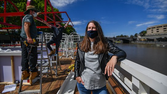 Marketing director Georgie Larkins at the Arbory dining precinct.