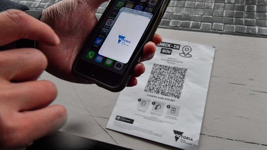 The Service Victoria app could be used to confirm a person’s vaccination status.