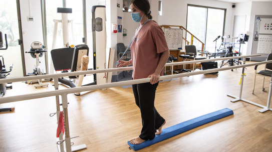 Payton Jacobs at NSW’s first long COVID clinic at St Vincent’s Hospital in Darlinghurst.